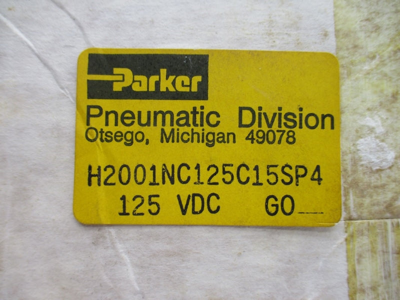PARKER H2001NC125C15SP4 125VDC 250PSI NSMP