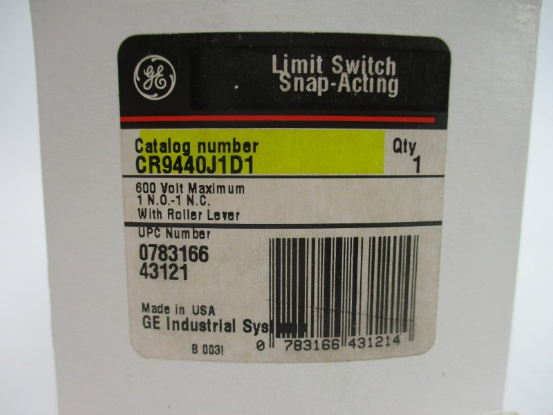 GENERAL ELECTRIC CR9440J1D1 600V NSMP