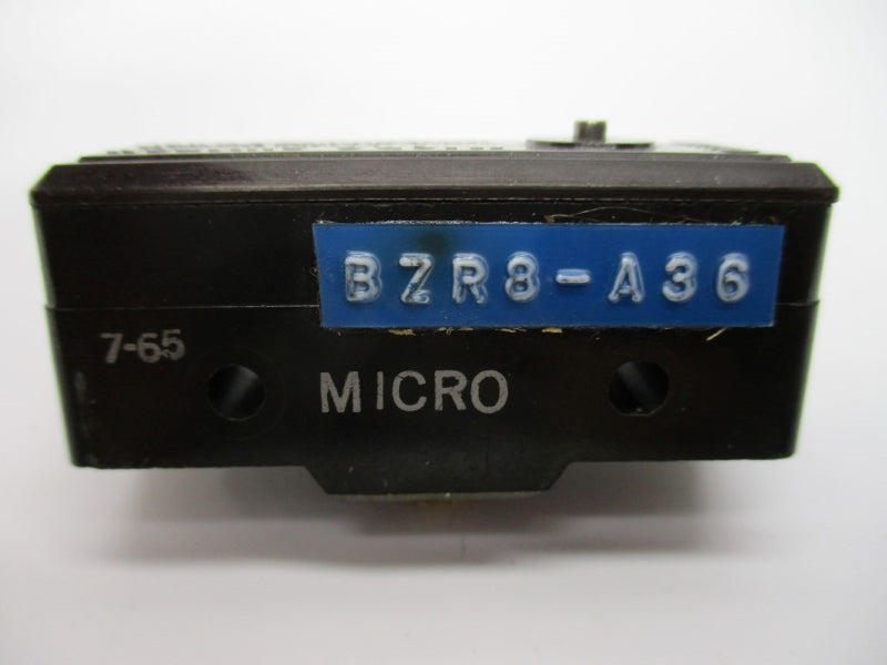 MICRO SWITCH BZR8-A36 480VAC 15A NSNP