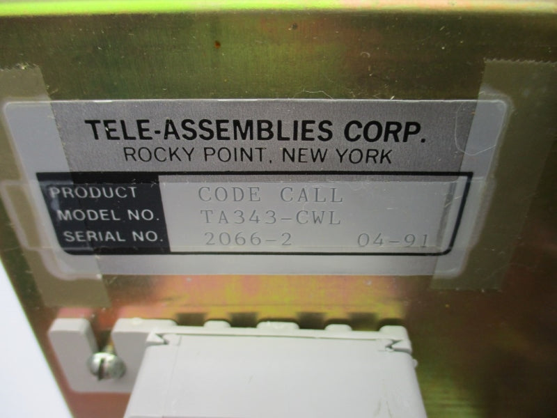TELE-ASSEMBLIES TA343-CWL NSNP