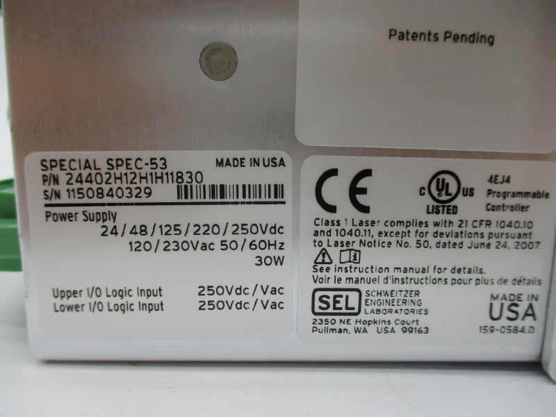 SEL 24402H12H1H11830 250VAC/DC NSMP