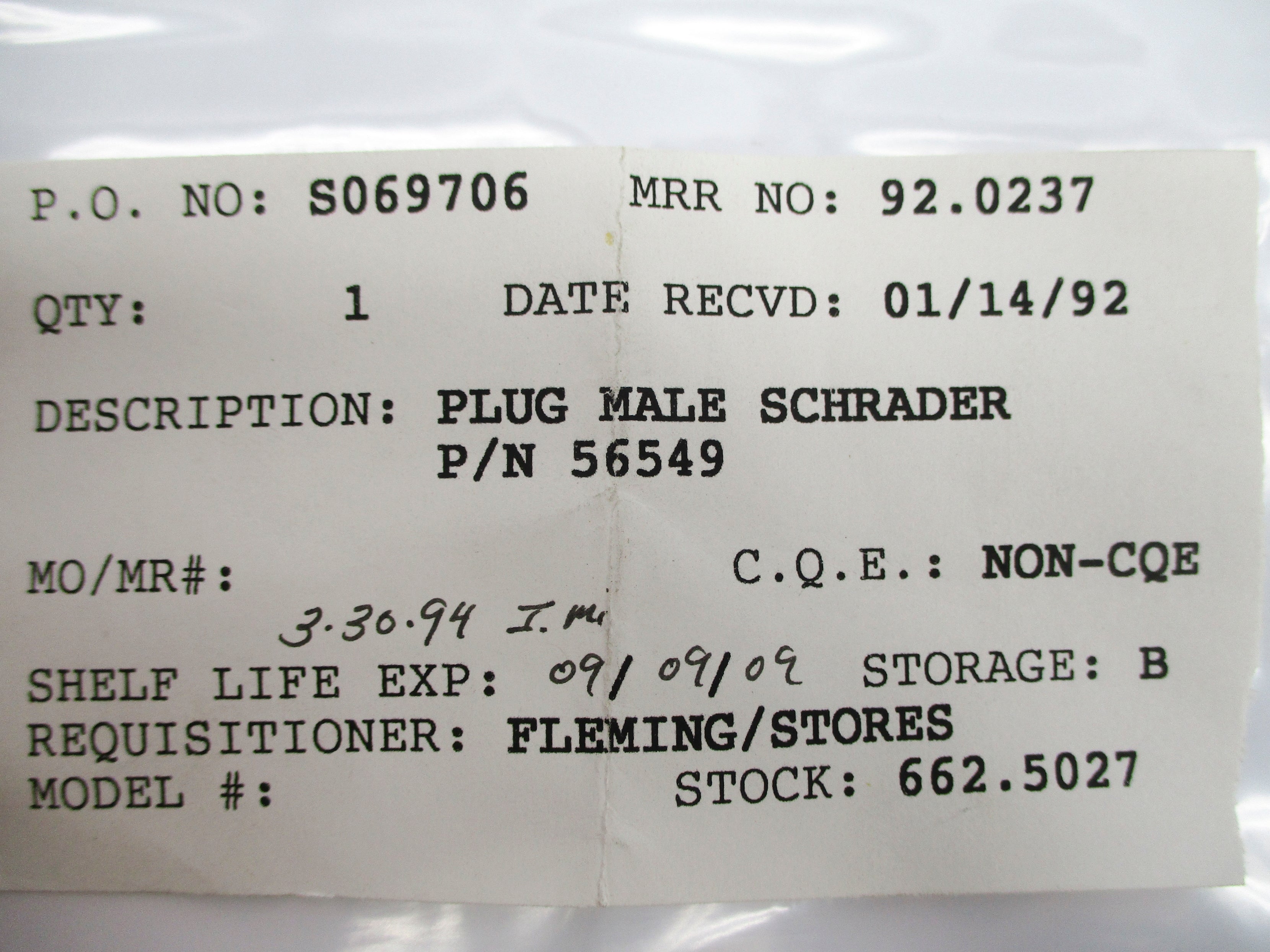 SCHRADER SHD10 NSNP