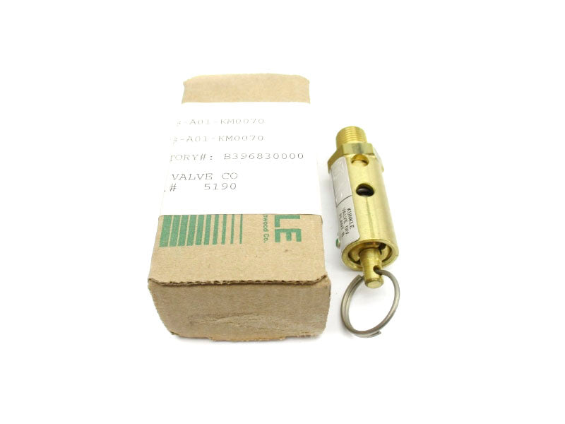 KUNKLE VALVE 0548-A01-KM0070 70PSI 1/4" NSMP