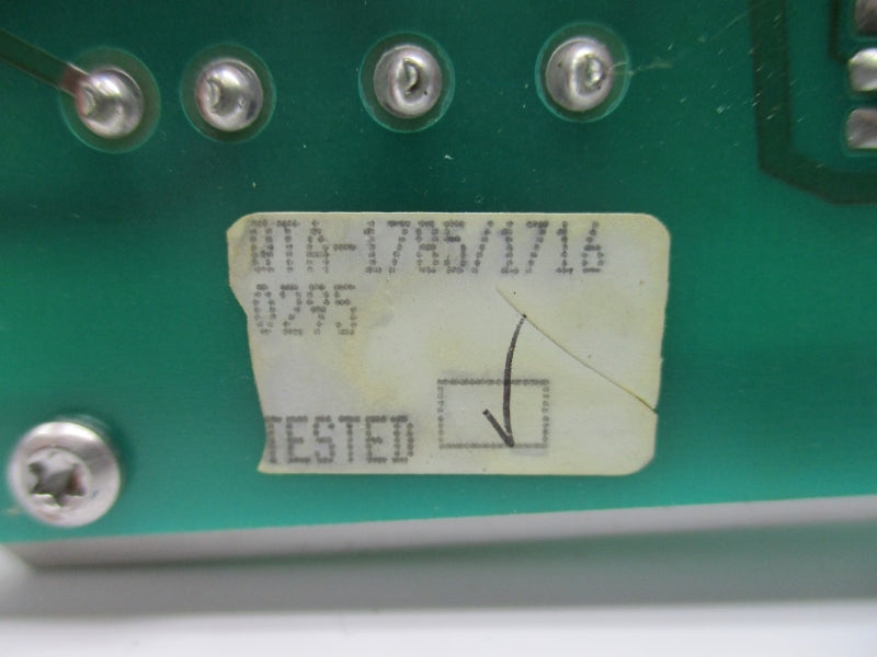 S&C ELECTRIC COMPANY QTA-1785/1716 NSNP