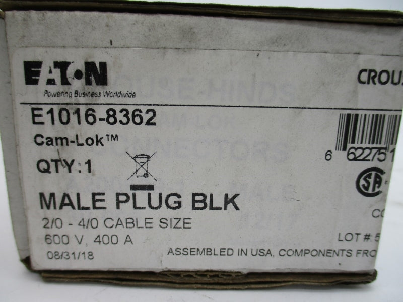 EATON E1016-8362 600V 400A NSMP