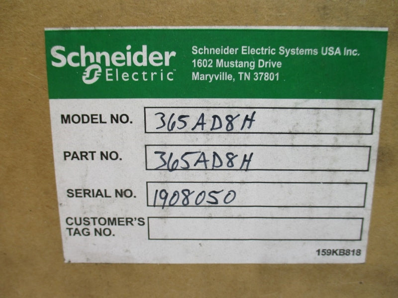 SCHNEIDER ELECTRIC 365AD8H 120VAC 0.3A NSMP