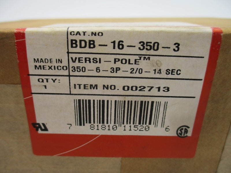 BURNDY BDB-16-350-3 600V NSFS