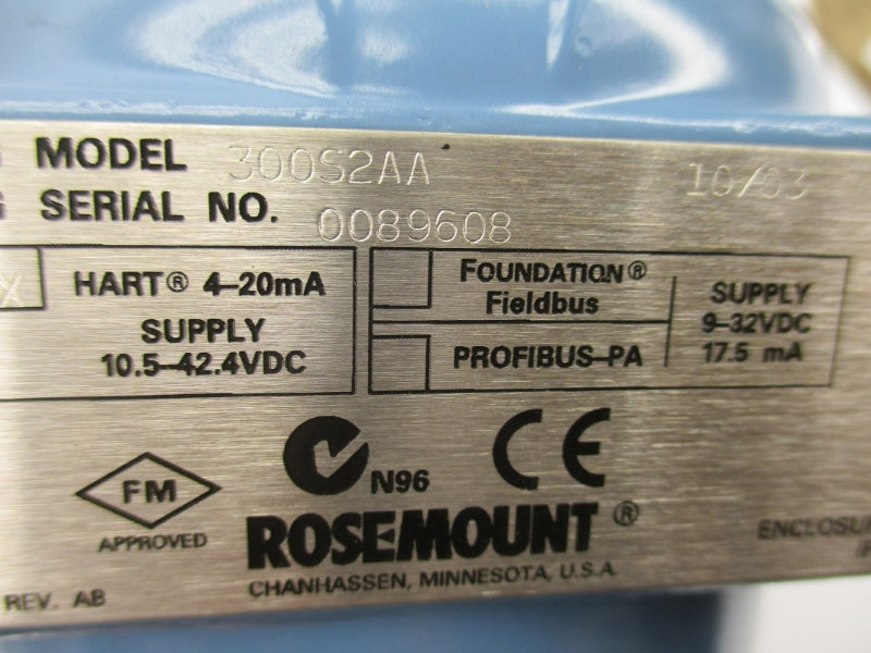ROSEMOUNT 3051S2CD4A2E11A2AP2 10.5-42.4VDC 0-300PSI NSMP
