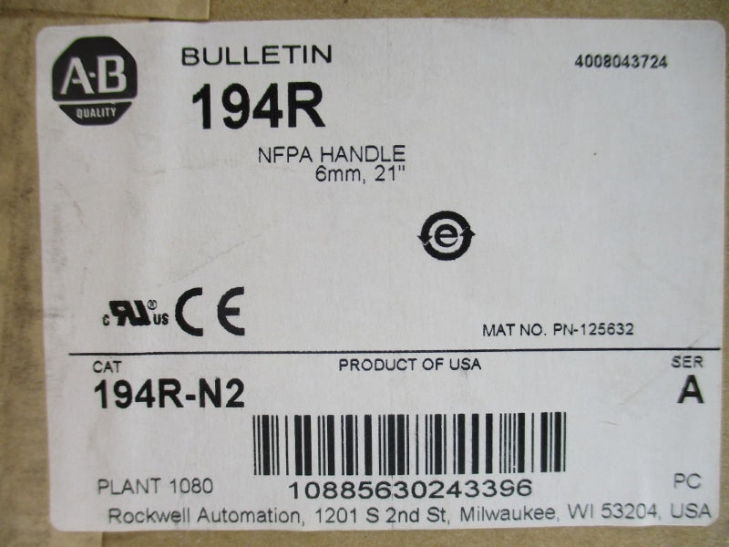 ALLEN BRADLEY 194R-N2 SER. A NSMP