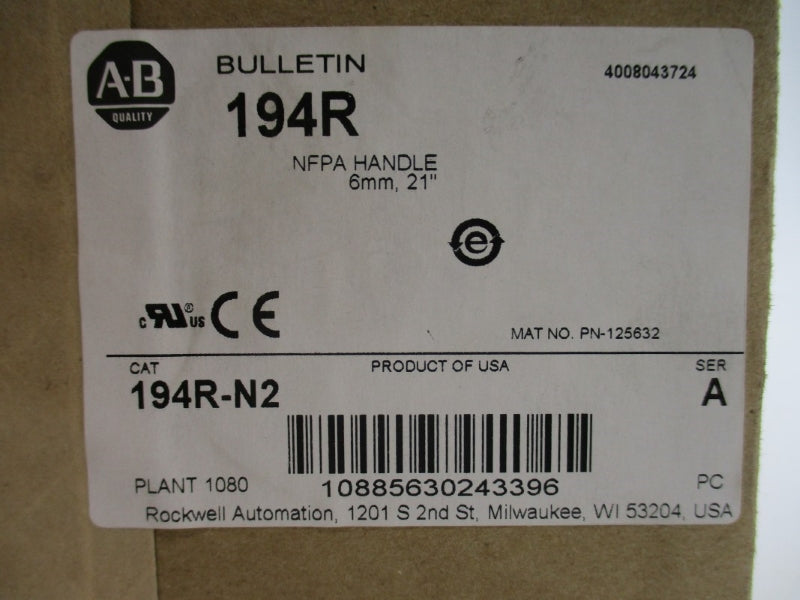 ALLEN BRADLEY 194R-N2 SER. A NSFS