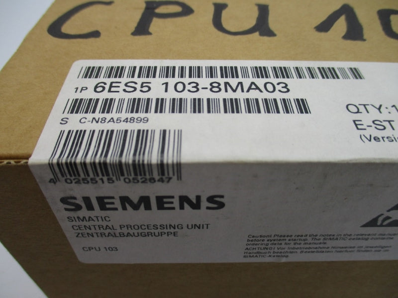 SIEMENS 6ES5103-8MA03 NSFS