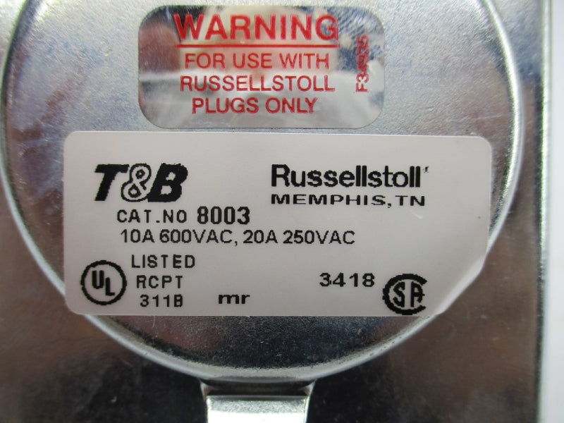THOMAS & BETTS 8003 600VAC 20A NSMP