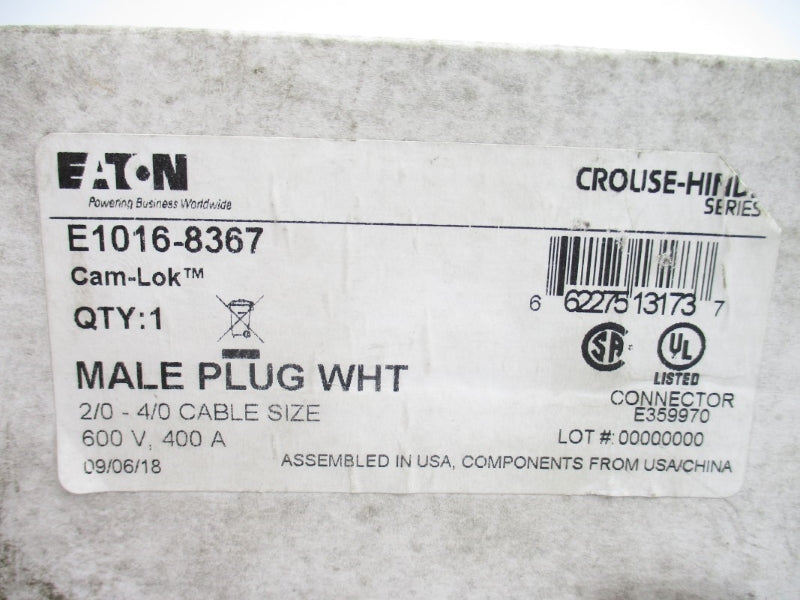 EATON E1016-8367 600V 400A NSMP