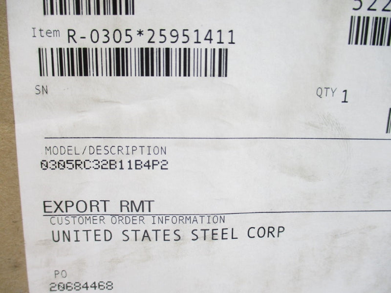 ROSEMOUNT 0305RC32B11B4P2 4000/6092PSI 200/400'F NSMP