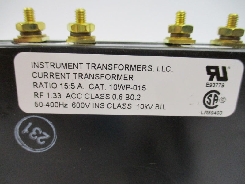 INSTRUMENT TRANSFORMERS 10WP-015 600V NSNP
