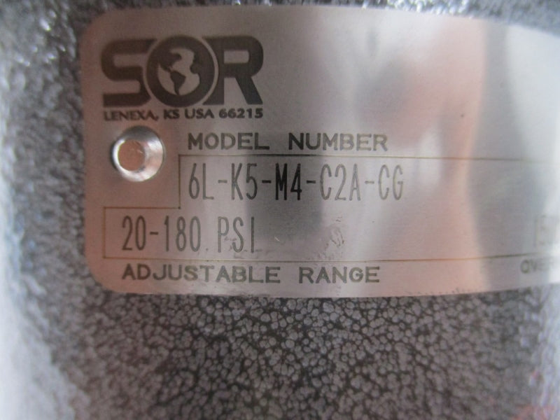 SOR 6L-K5-M4-C2A-CG 20-180PSI NSNP