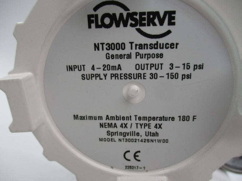 FLOWSERVE NT3000 NT3002142SN1W00 30-150PSI 180'F NSNP