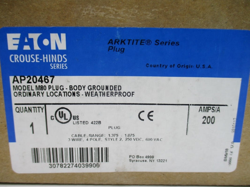 EATON AP20467 600VAC 200A NSMP
