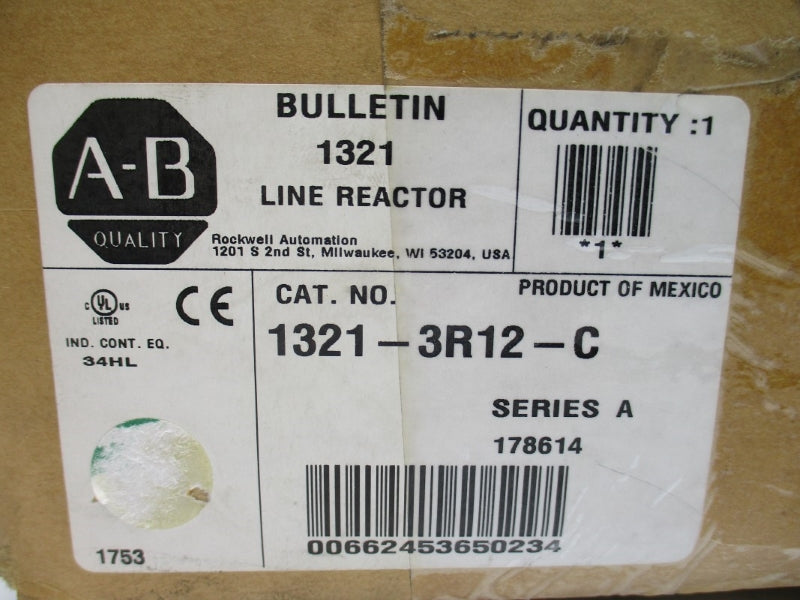 ALLEN BRADLEY 1321-3R12-C SER. A 600V 18A NSMP