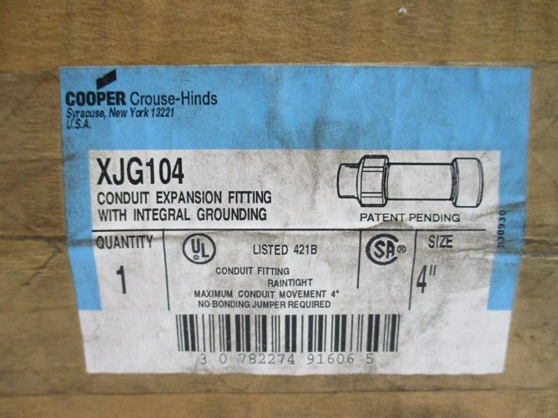 CROUSE-HINDS XJG104 4" NSMP