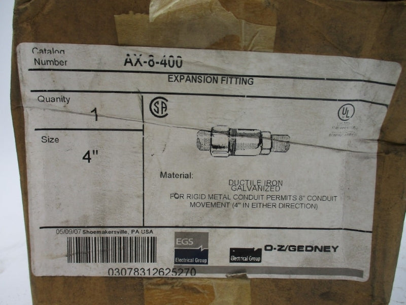 EGS AX-8-400 4" NSMP