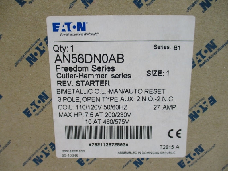 EATON AN56DN0AB SER. B1 110/120V 27A NSMP