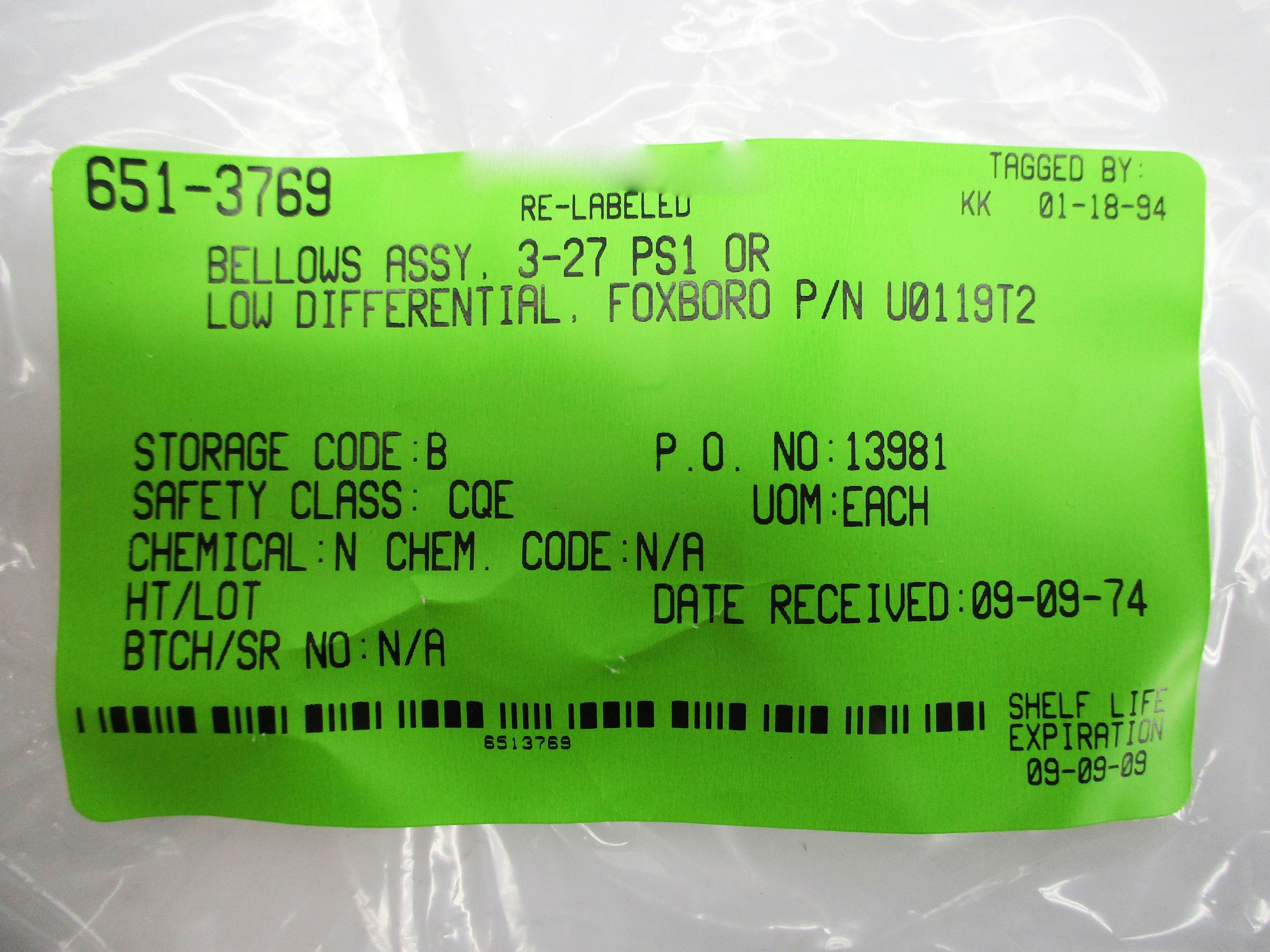 FOXBORO U0119T2 NSNP