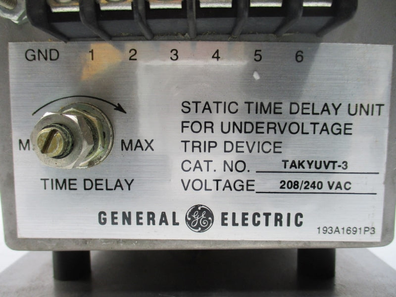 GENERAL ELECTRIC TAKYUVT-3 208/240VAC NSNP