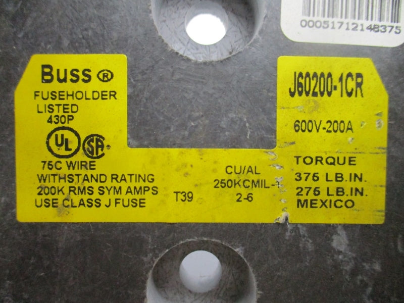 BUSSMANN J60200-1CR 600V 200A NSNP