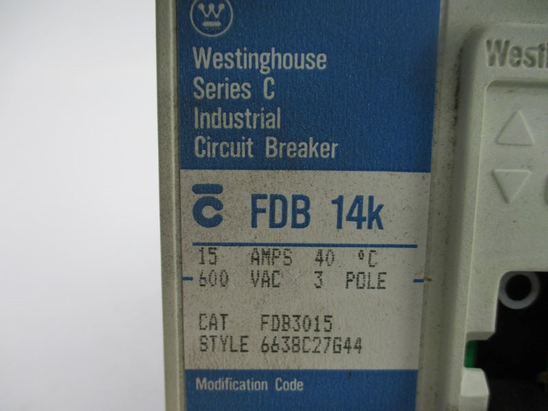 WESTINGHOUSE FDB3015 600V 15A NSMP