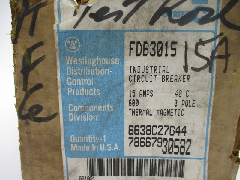 WESTINGHOUSE FDB3015 600V 15A NSMP