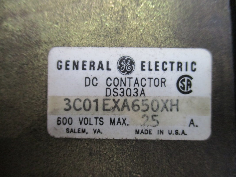 GENERAL ELECTRIC DS303A3C01EXA650XH 230/250VDC 25A NSNP