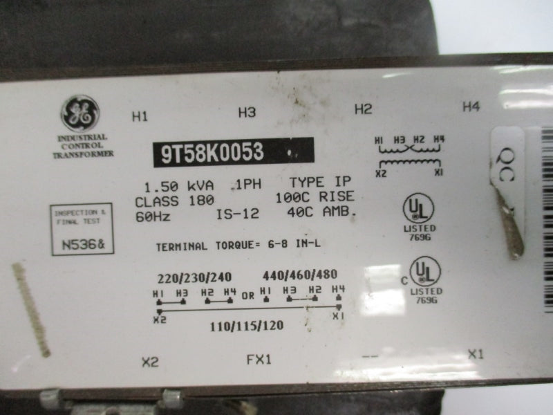 GENERAL ELECTRIC 9T58K0053 480V UNMP