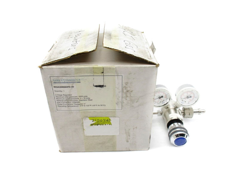 GAS DYNAMICS RCGA350SSAF0-30 3000PSI -4'-+122'F 1/4" NSMP
