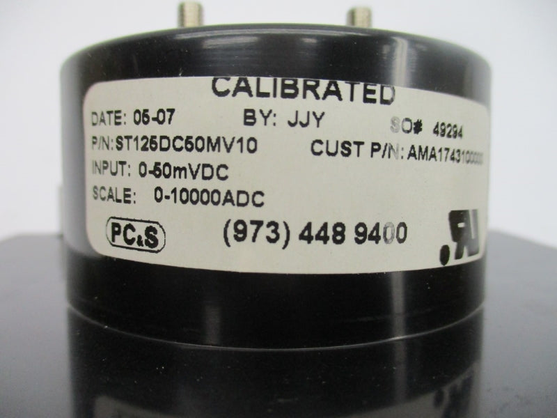 PC&S ST125DC50MV10 0-10000ADC NSMP