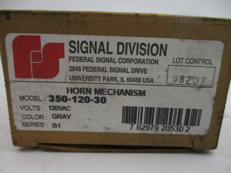 FEDERAL SIGNAL 350-120-30 SER. B1 120VAC NSMP