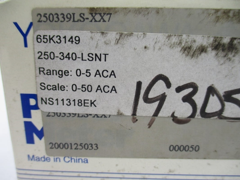YOKOGAWA 250-340-LSNT 0-50ACA NSMP