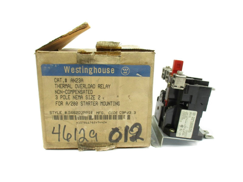 WESTINGHOUSE AN23A 5662D75G16 600VAC 2A NSMP