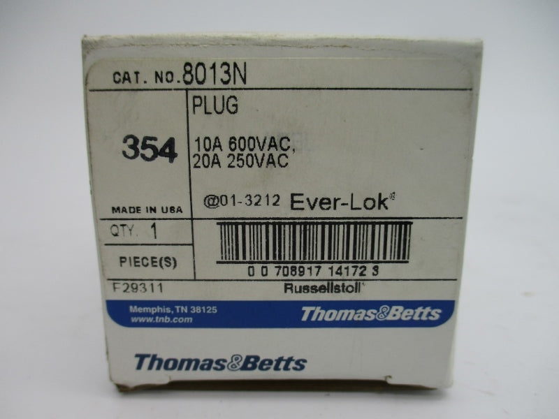 THOMAS & BETTS 8013N 600VAC 20A NSMP