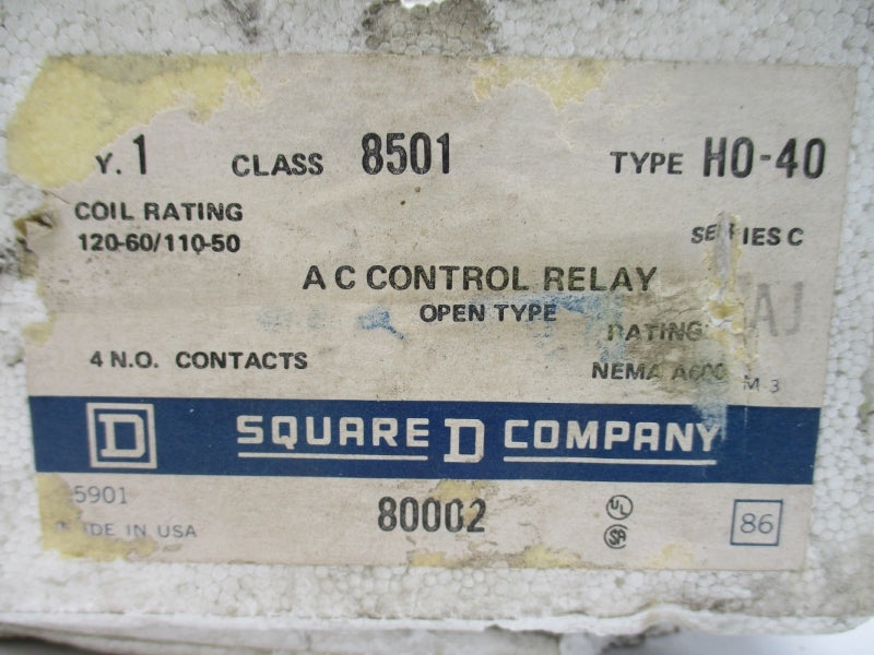 SQUARE D 8501HO40 SER. C 110/120V 60A NSMP
