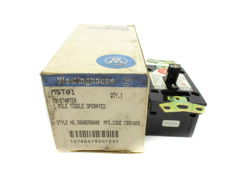 WESTINGHOUSE MST01 5668D59G02 115-230VAC NSMP