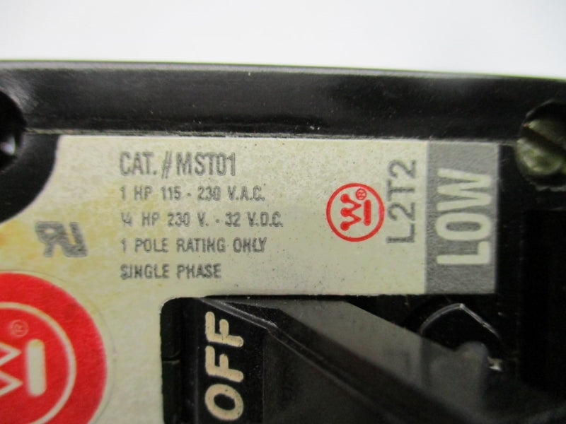 WESTINGHOUSE MST01 5668D59G02 115-230VAC NSMP