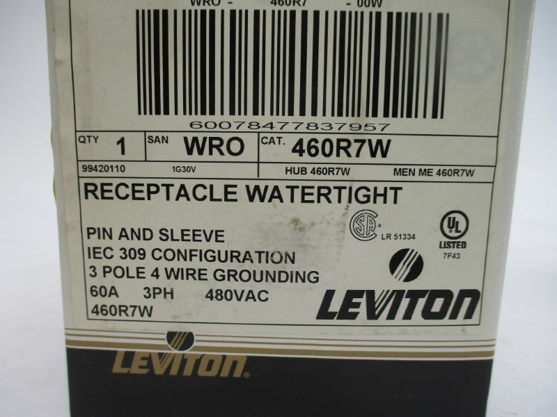 LEVITON 460R7W 480VAC 60A NSMP