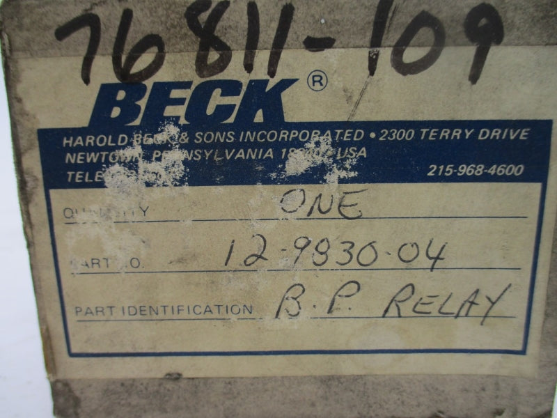 BECK 12-9830-04 NSMP