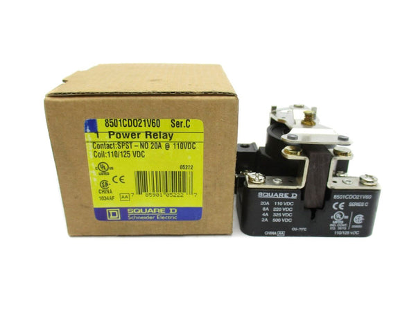 SQUARE D 8501CDO21V60 SER. C 110/125VDC 20A NSMP
