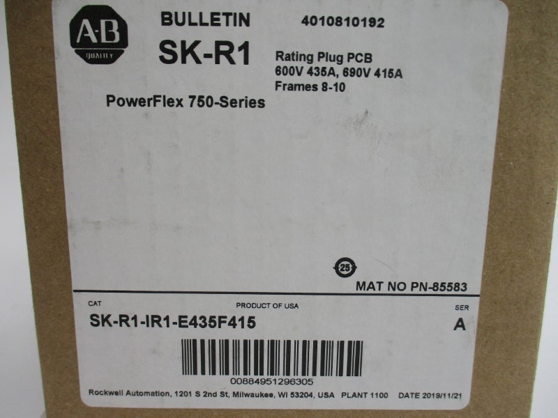 ALLEN BRADLEY SK-R1-IR1-E435F415 SER. A 690V 415A NSMP