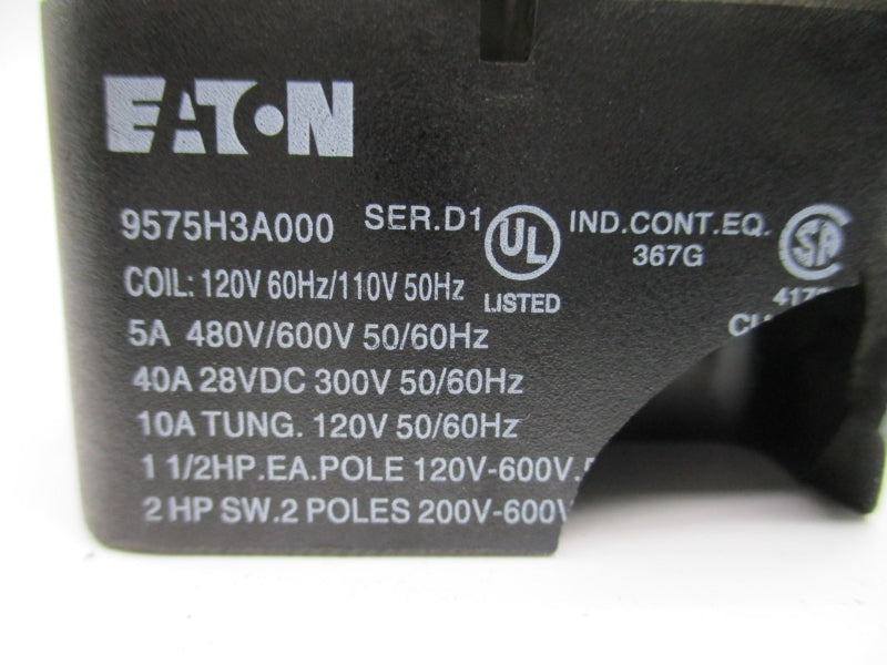 EATON 9575H3A000 SER. D1 110/120V 40A (AS PICTURED) NSNP
