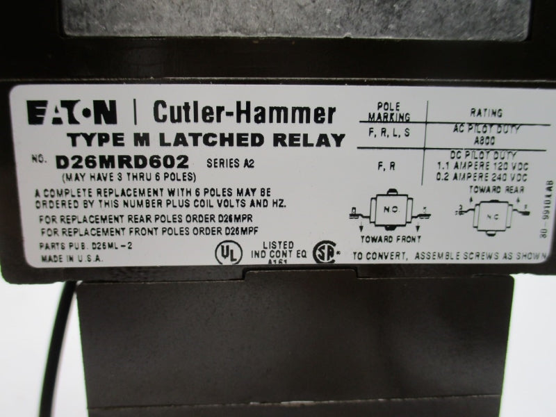 EATON D26MRD602 SER. A2 240VDC NSNP