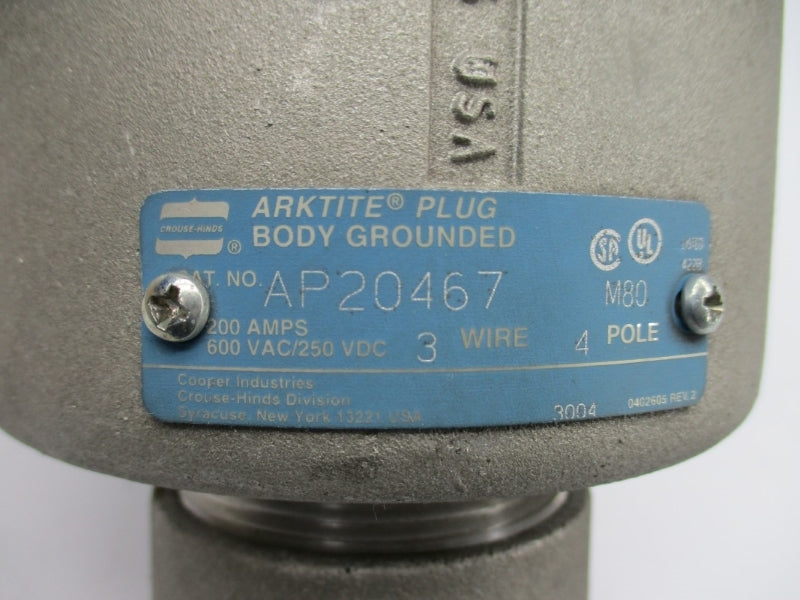 CROUSE-HINDS AP20467 200A NSMP
