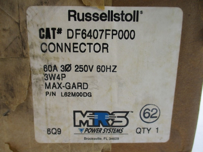 RUSSELLSTOLL DF6407FP000 L62M00DG 250V 60A NSFS